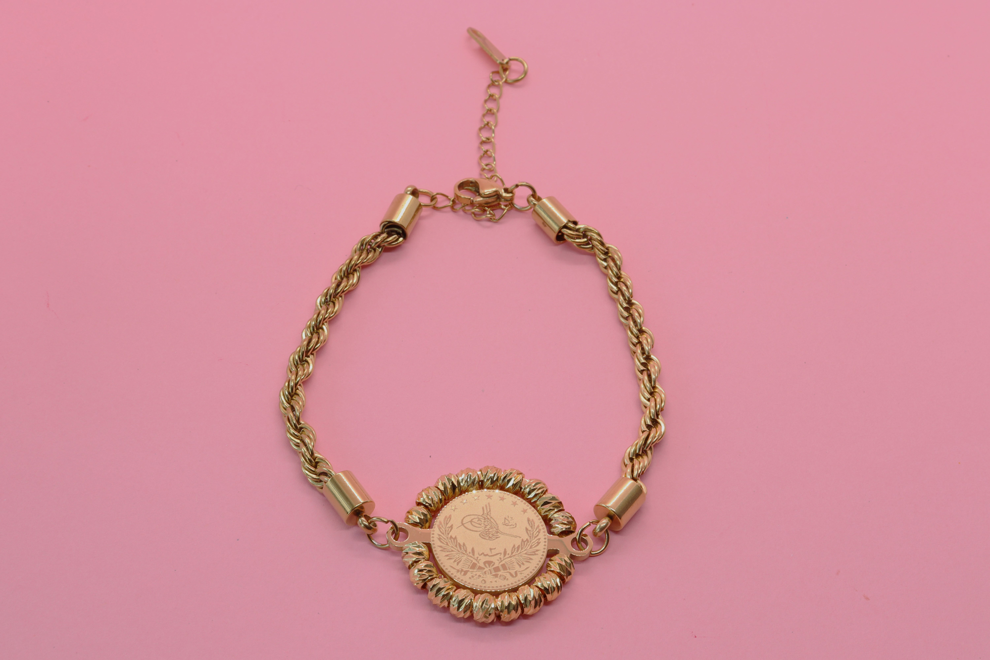 Tuğralı Çelik Bileklik