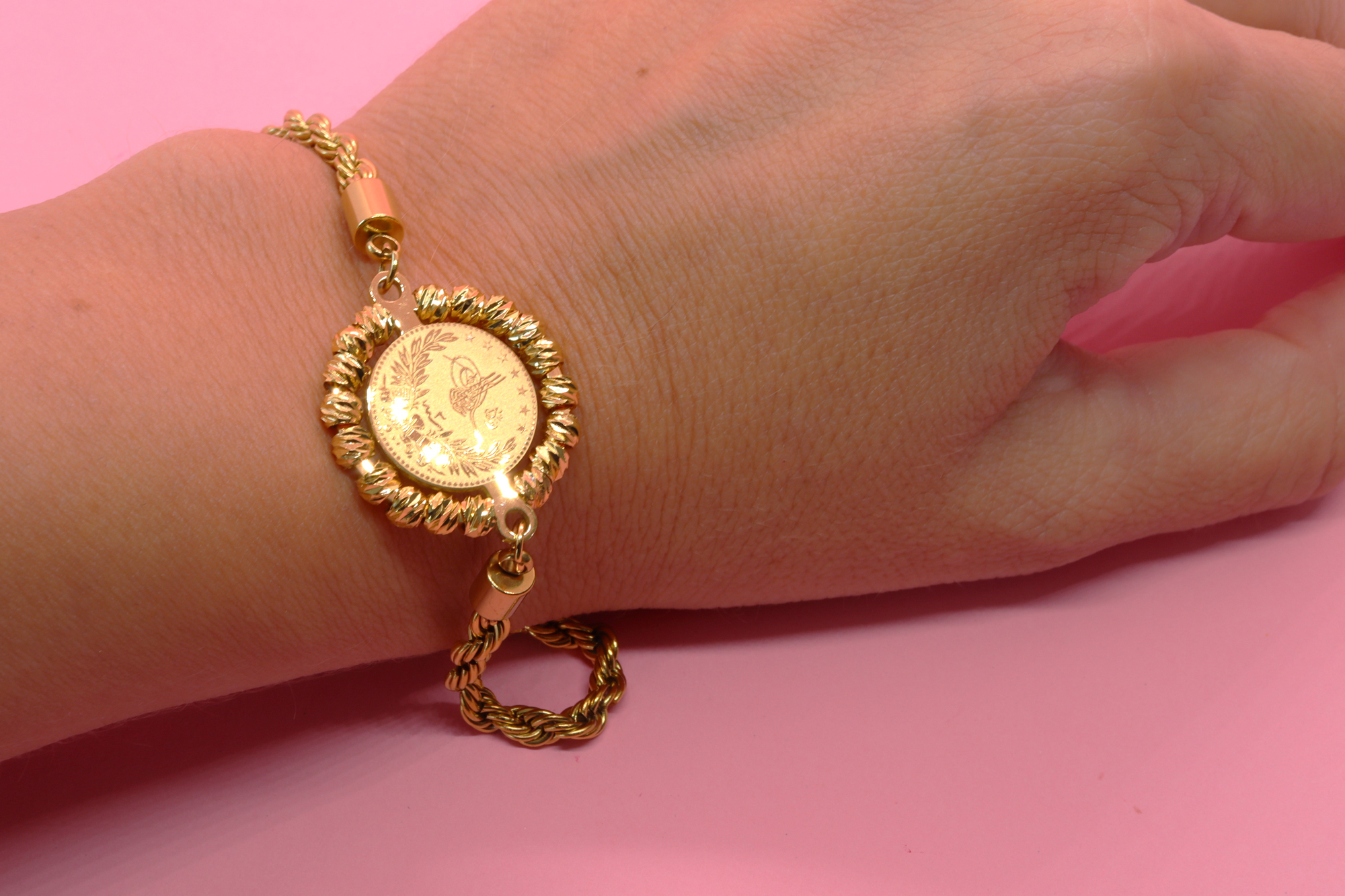 Tuğralı Çelik Bileklik - Görsel 2