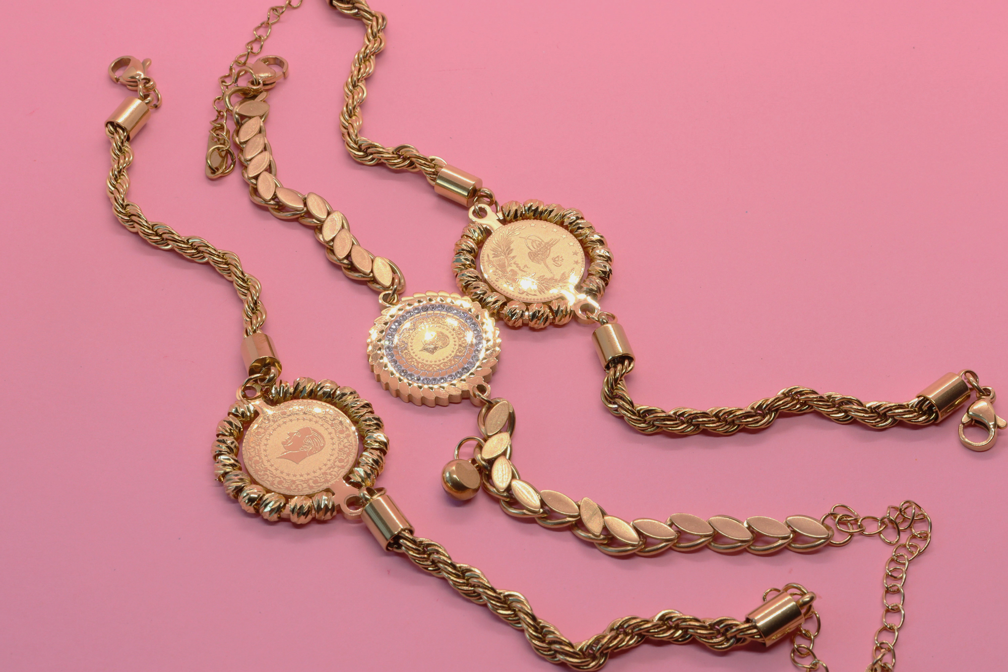 Tuğralı Çelik Bileklik - Görsel 3