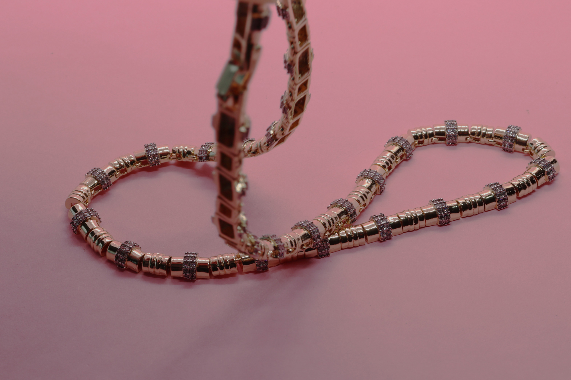 Zirkon Taşlı Altın Kaplama Kolye