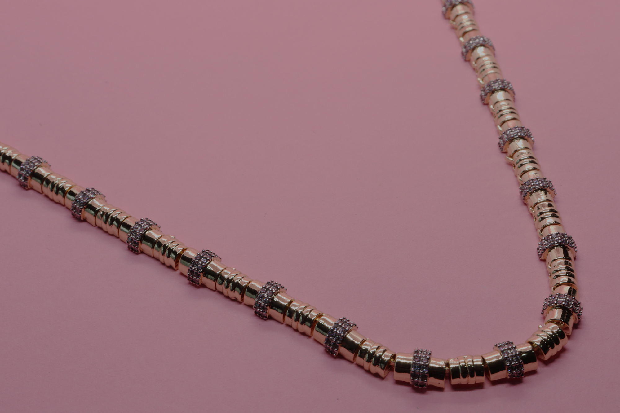 Zirkon Taşlı Altın Kaplama Kolye - Görsel 2