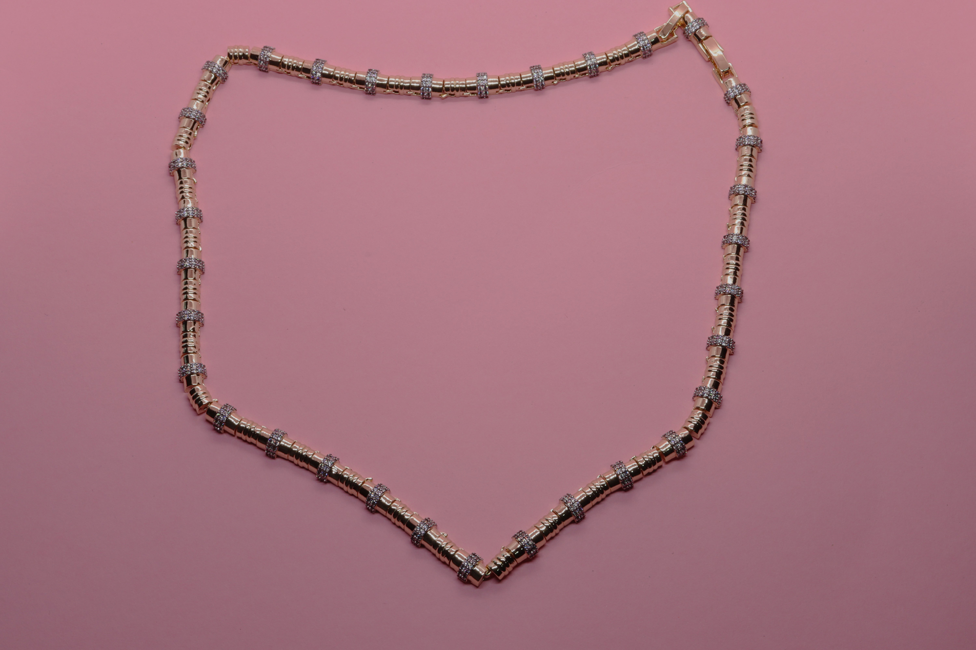 Zirkon Taşlı Altın Kaplama Kolye - Görsel 3