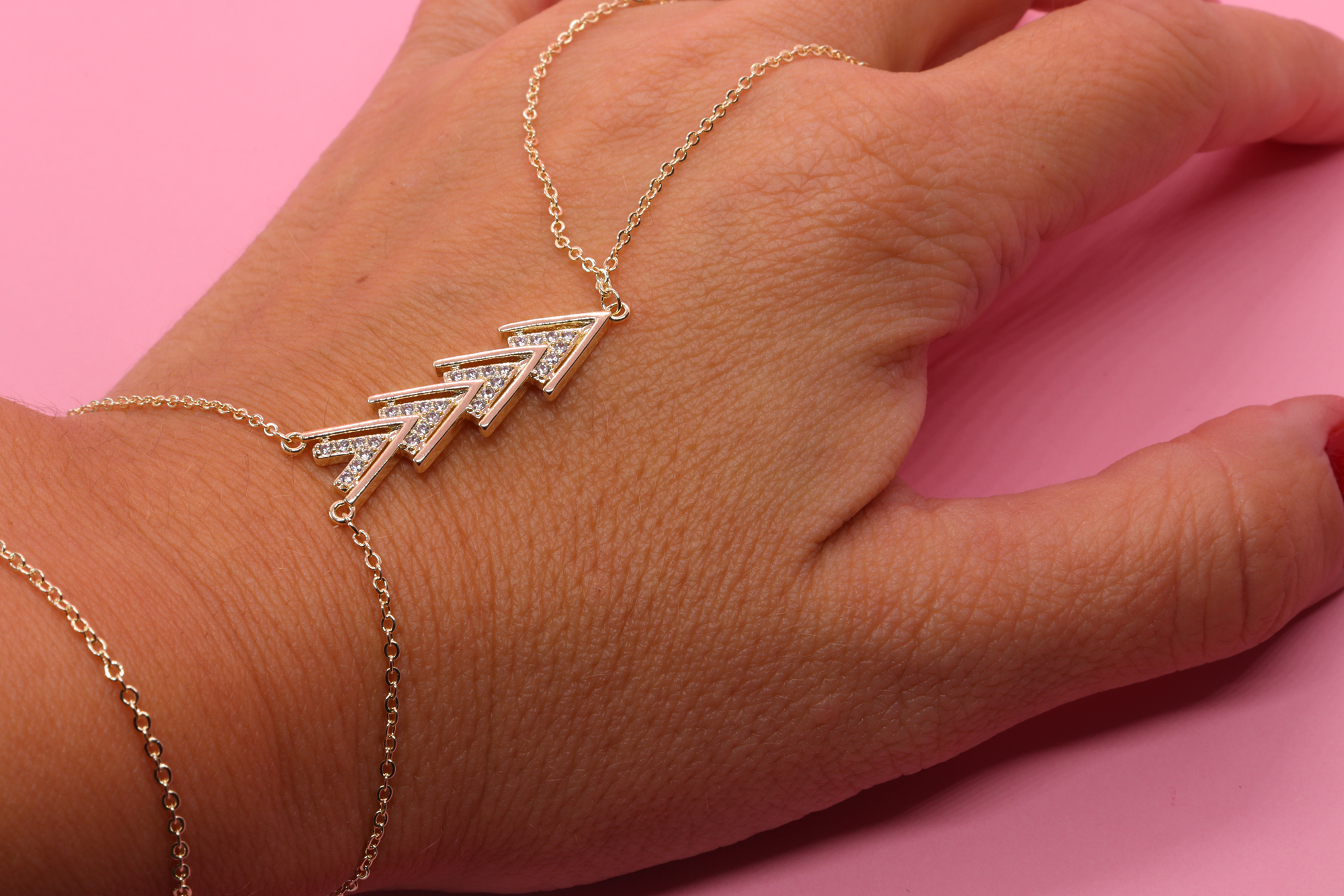 V Model Zirkon Taşlı Şahmeran - Görsel 2