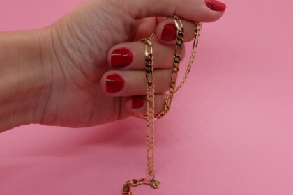 Kuyum İşçiliği Altın Kaplama Xupıng Kolye 45 cm