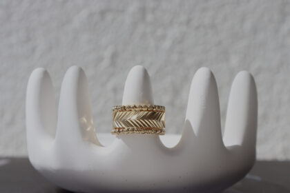 Balık Sırtı Gold Yüzük