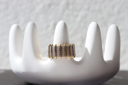 Zirkon Taşlı Gold Renk Yüzük