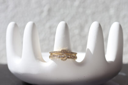 Gold Renkli Rakamlı Yüzük