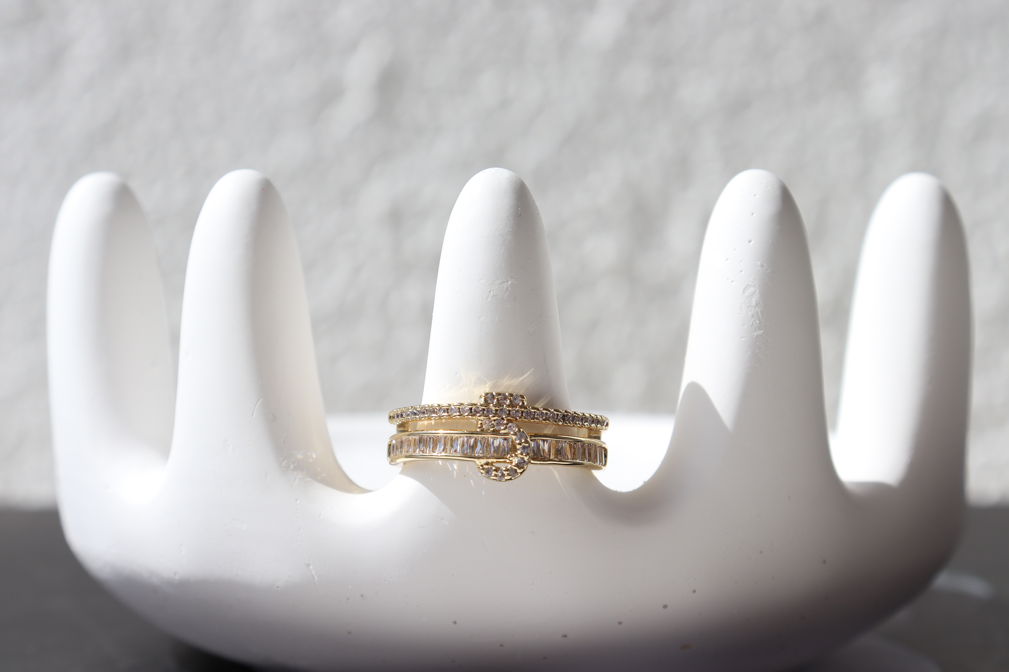 Gold Renkli Rakamlı Yüzük