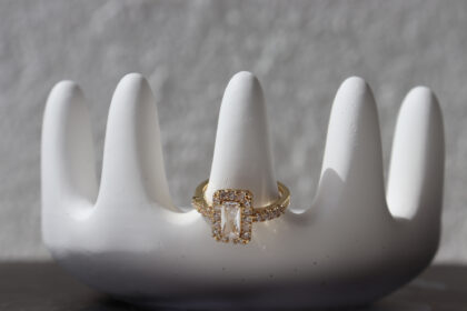 Baget Taş Gold Yüzük