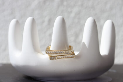 Zirkon Taş Gold Renk Yüzük