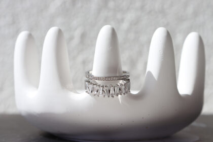 Ezme Taş Gümüş Rengi Yüzük