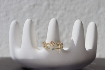 Taçlı Gold Yüzük