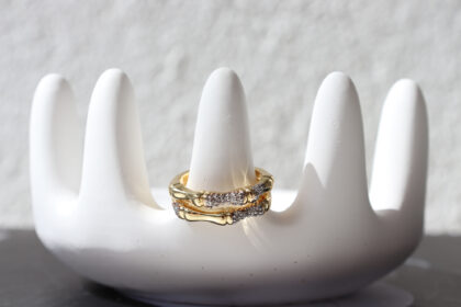 Çift Sıra Zirkon Taşlı Yüzük