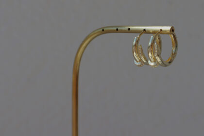 Çivi Küpe Altın Kaplama