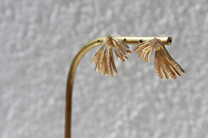 Zirkon Taşlı Küpe 22k