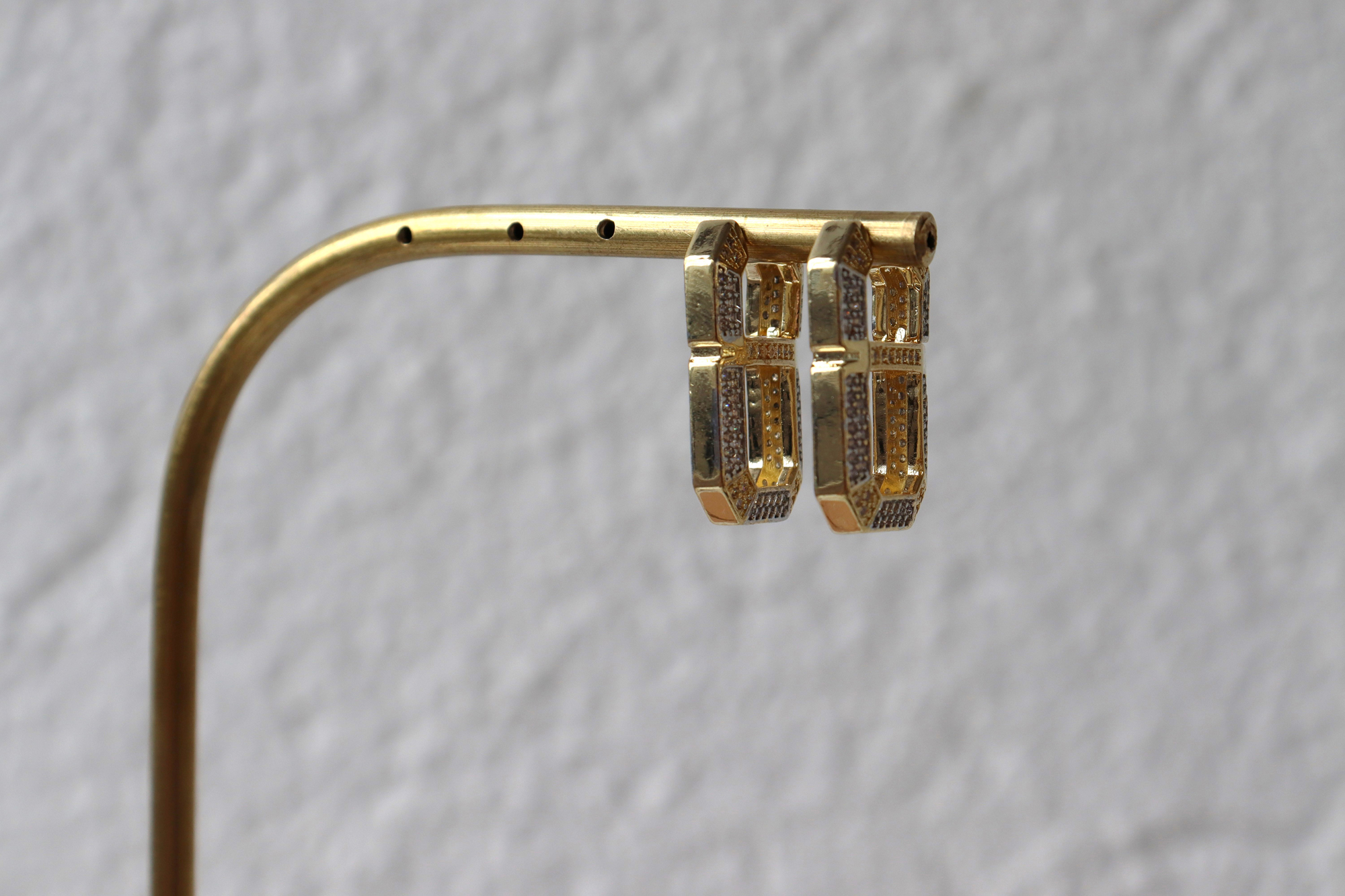 Zirkon Taş Vip Küpe - Görsel 2