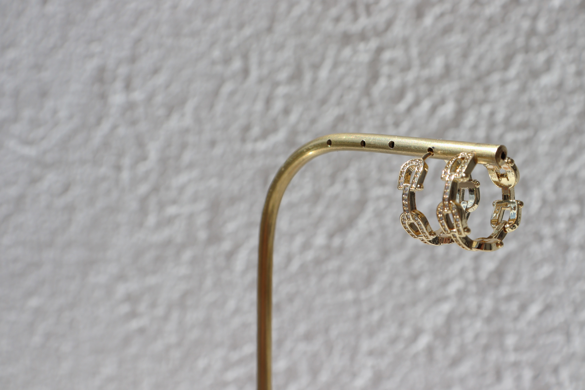 Altın Kaplama Halka Küpe