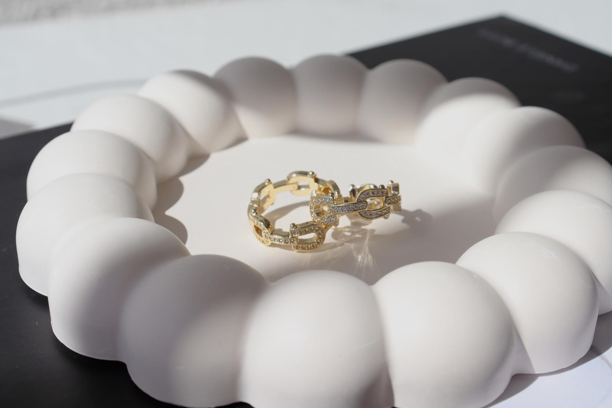 Altın Kaplama Halka Küpe - Görsel 2