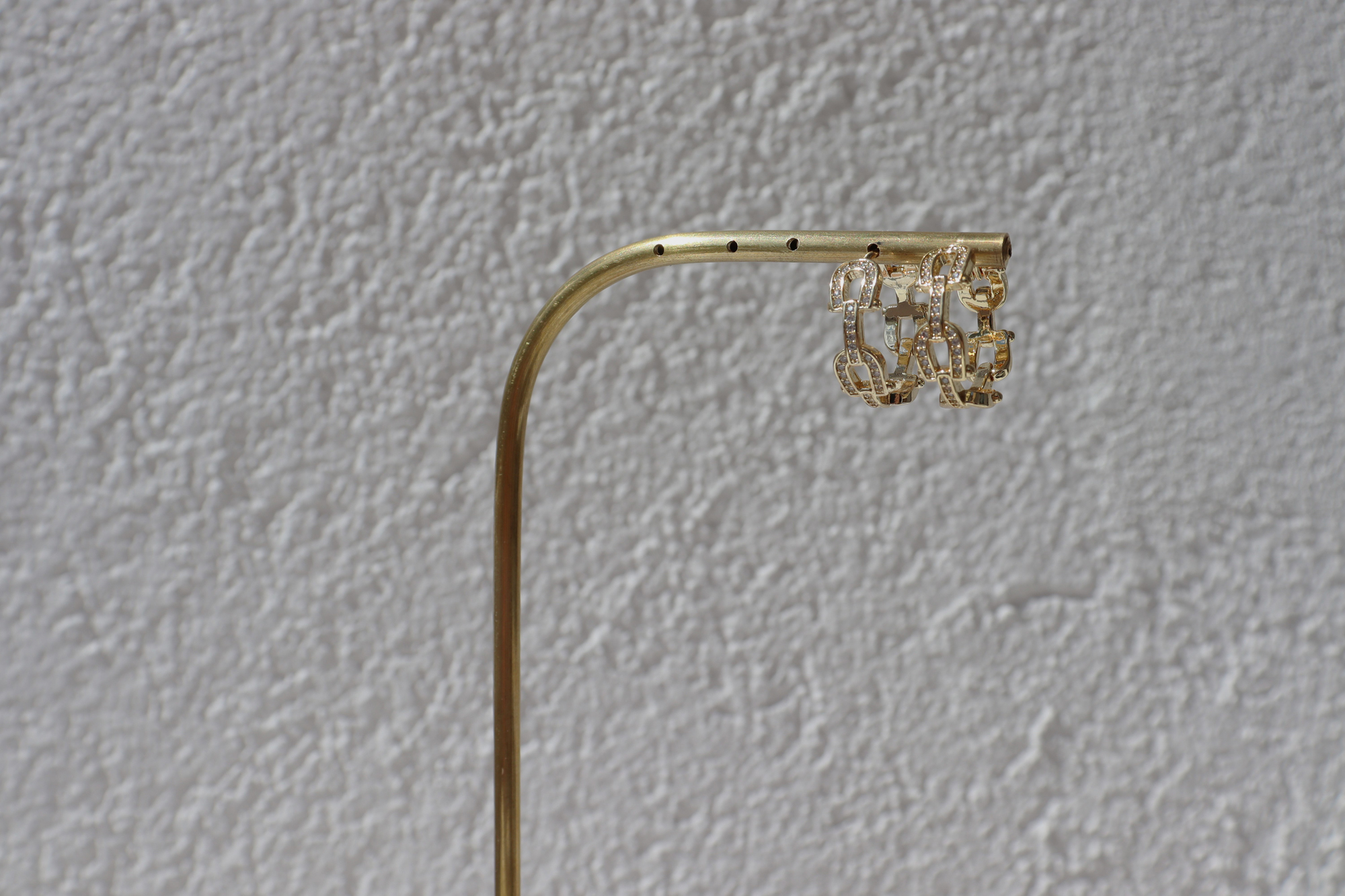 Altın Kaplama Halka Küpe - Görsel 3