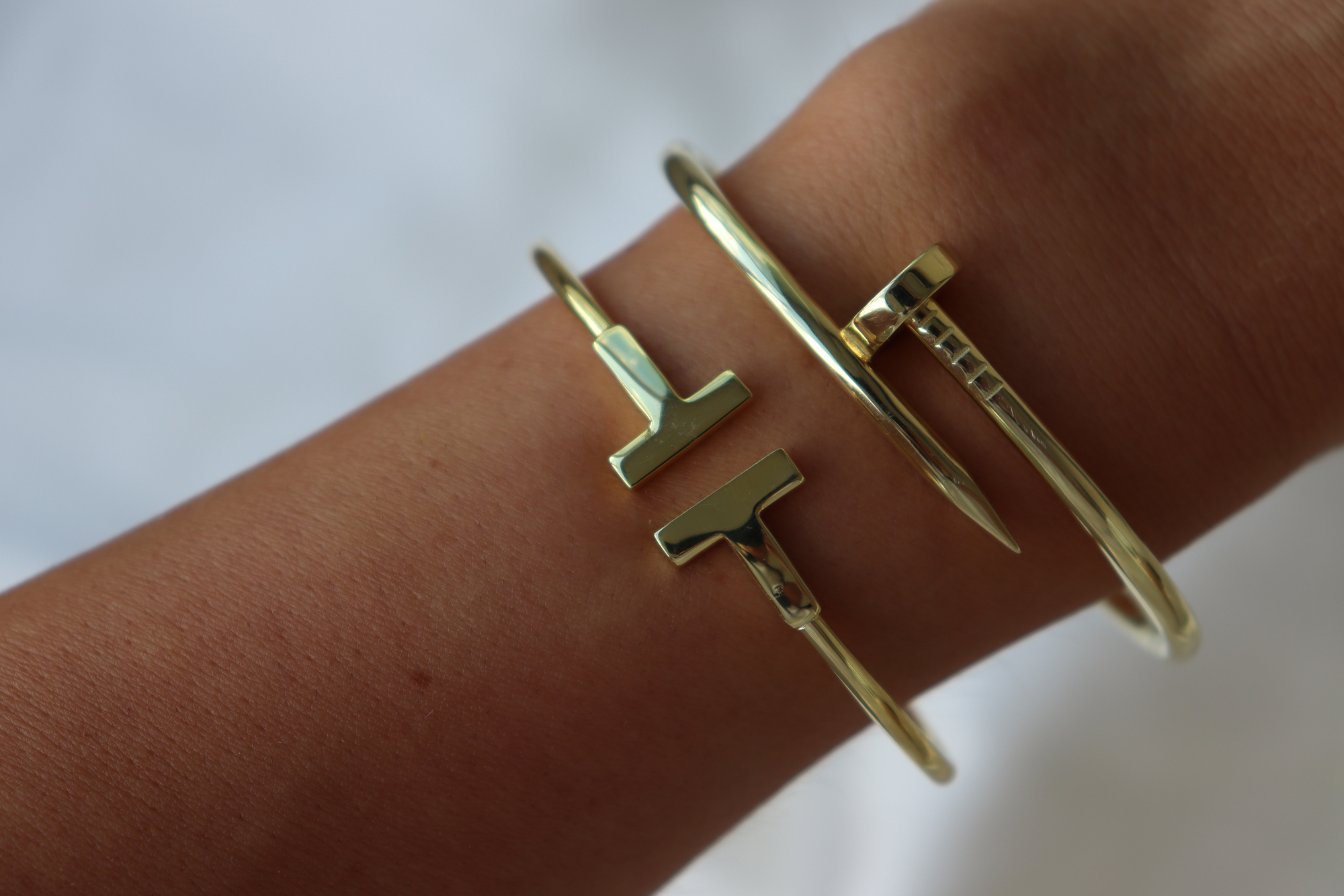 İthal Çivi Altın Kaplama Bilezik - Görsel 2