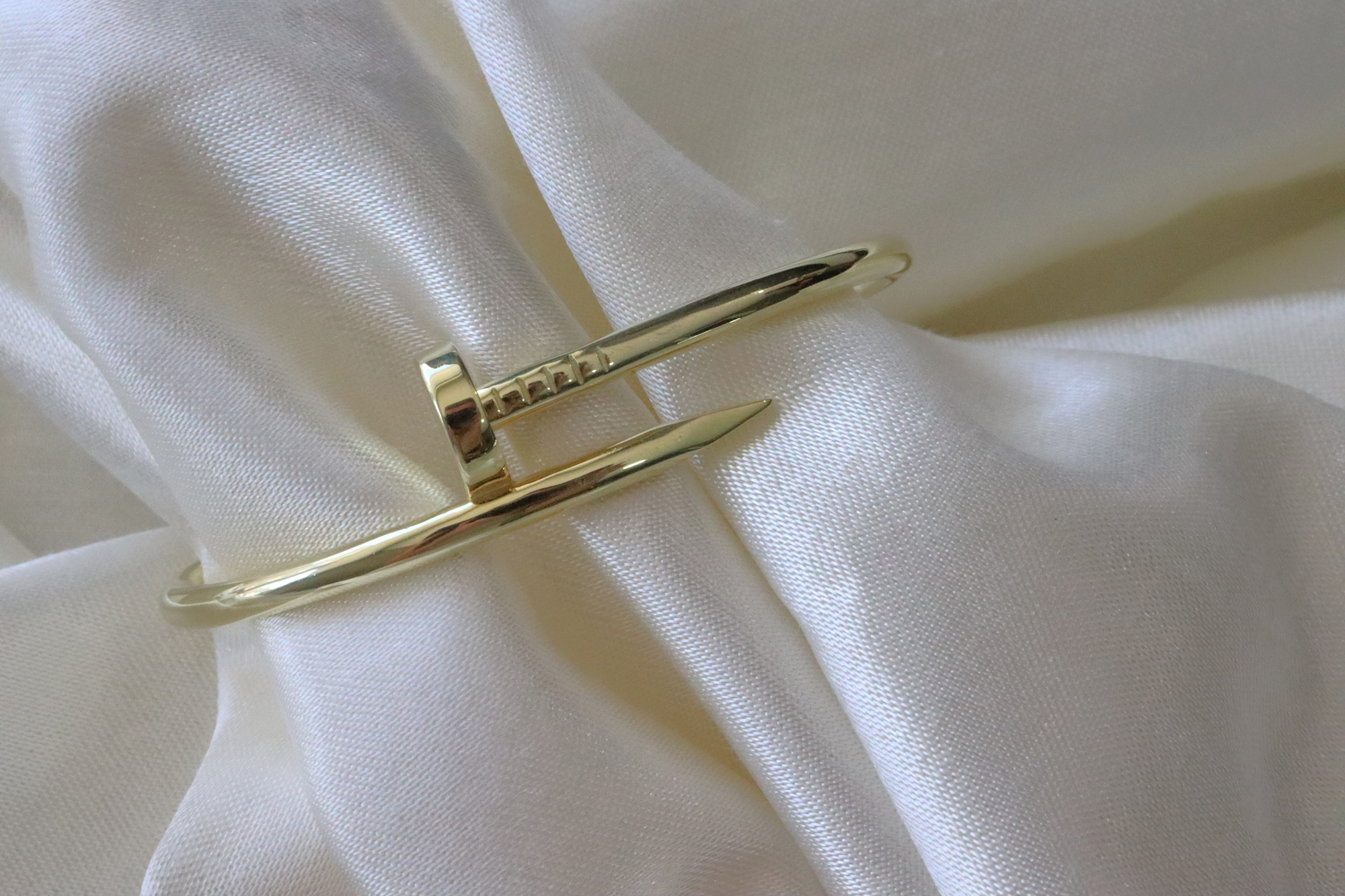 İthal Çivi Altın Kaplama Bilezik - Görsel 3