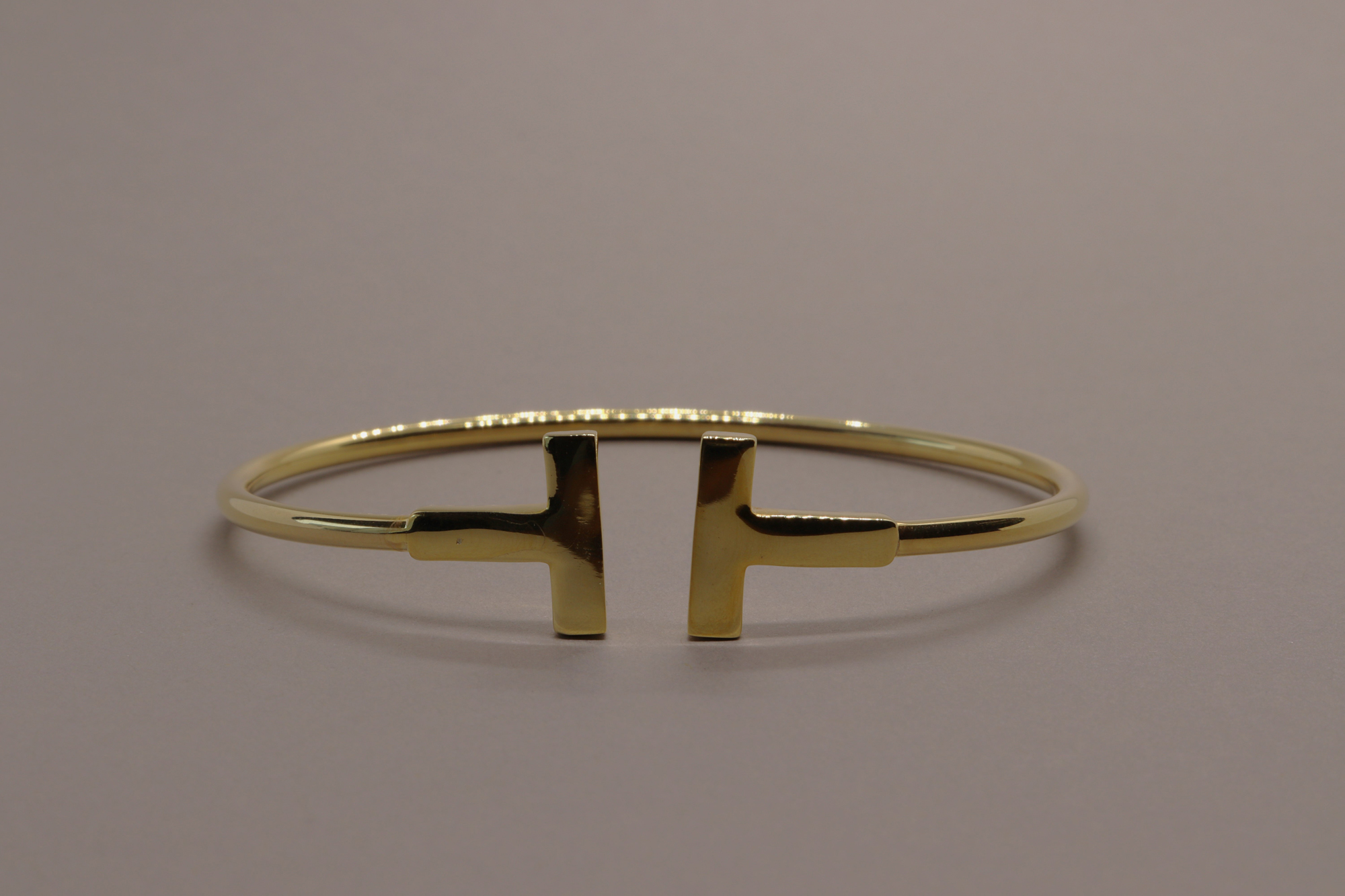 İthal T Altın Kaplama Kelepçe Bilezik