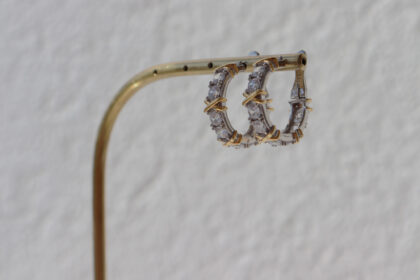 İthal 14k Altın Kaplama Küpe