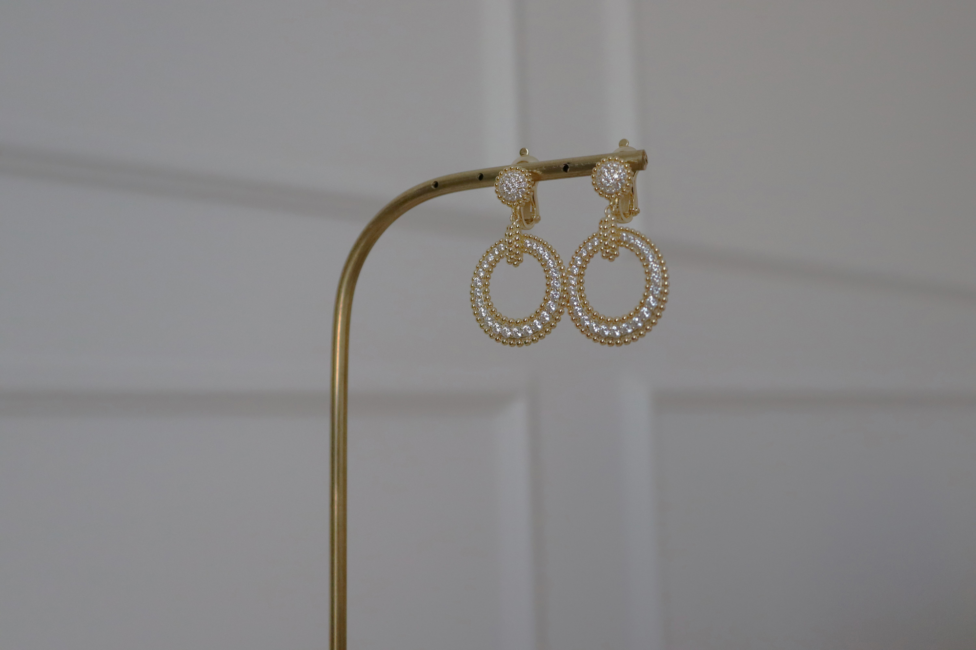 İthal 14k Altın Kaplama Golden Küpe