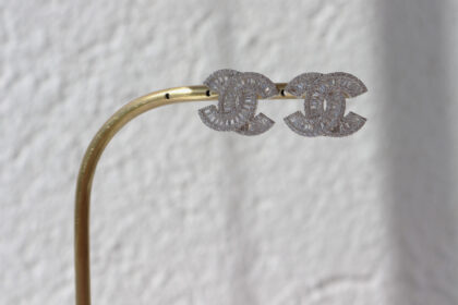 İthal Büyük Taşlı Küpe