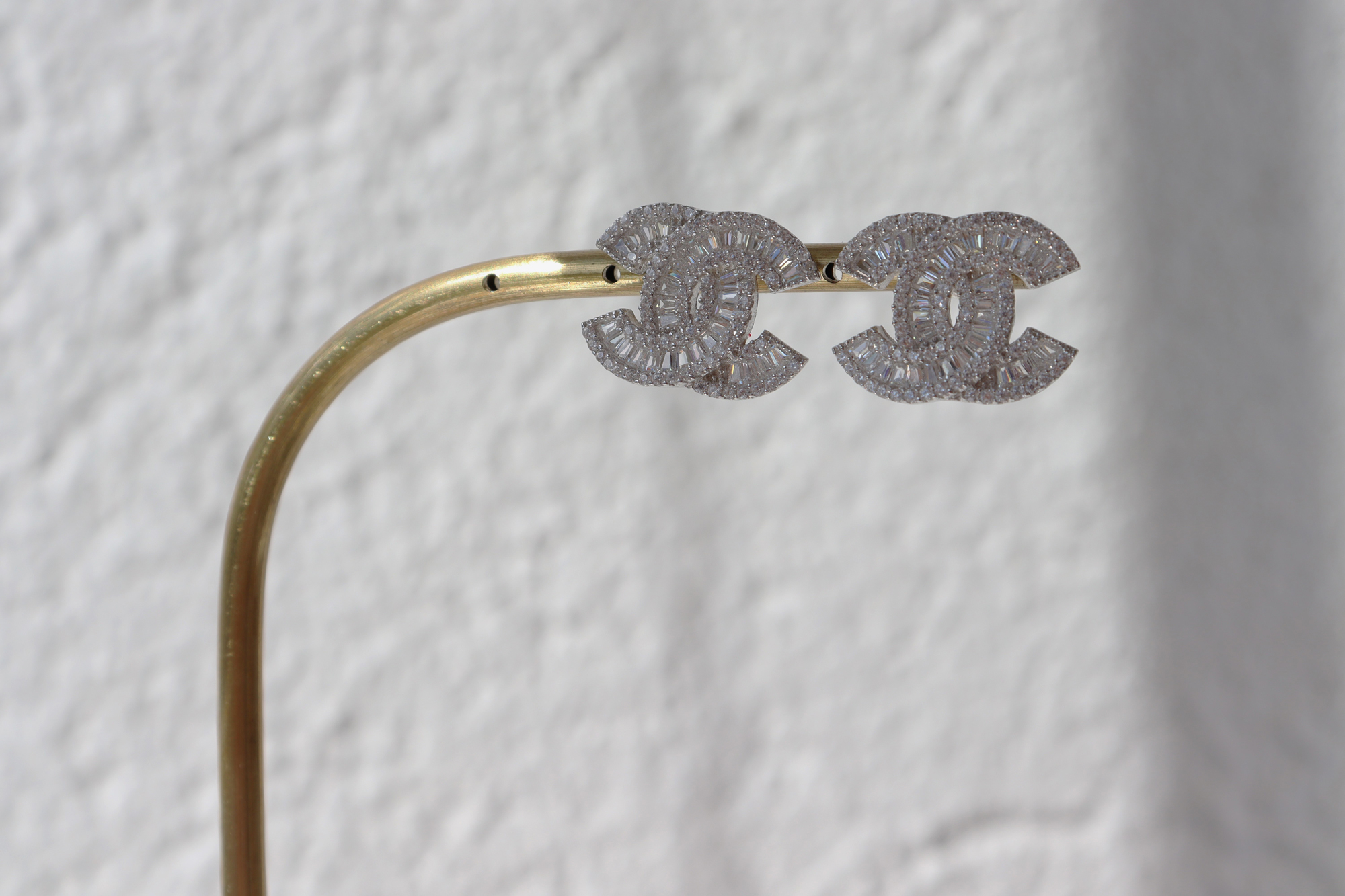 İthal Büyük Taşlı Küpe