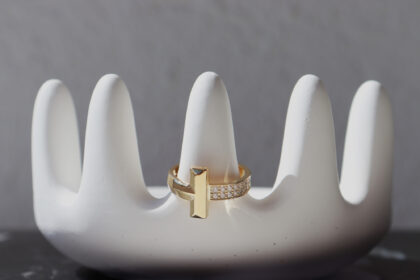 İthal 14k Altın Kaplama Tiff Yüzük