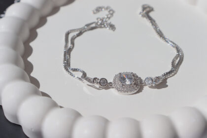 Kare Taş Zincir Bileklik