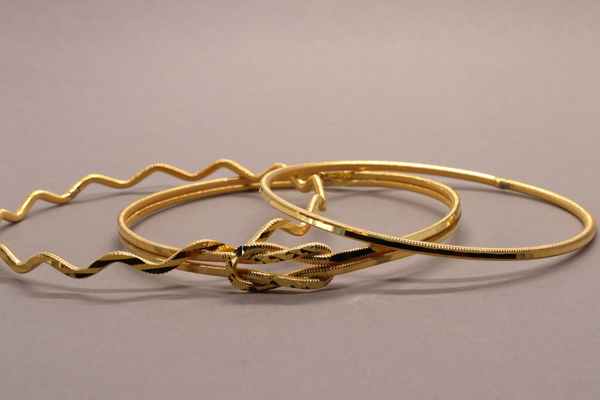 22k Altın Kaplama Aşk Düğümü Bilezik - Görsel 3