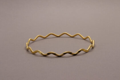 22k Altın Kaplama Zikzak Bilezik