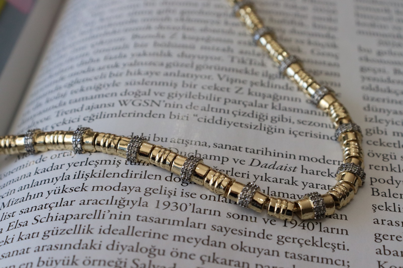 Zirkon Taşlı Altın Kaplama Kolye - Görsel 4