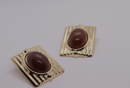 VİNTAGE AÇIK KAHVE KÜPE