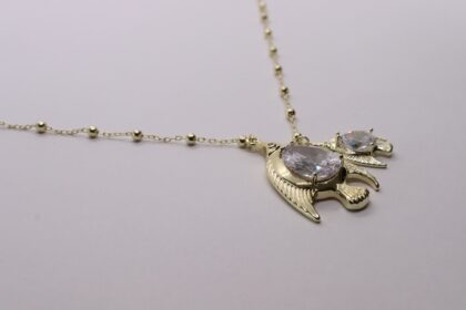 ALTIN KAPLAMA BALIK KOLYE