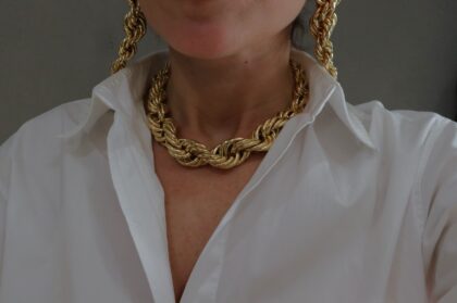 ALTIN KAPLAMA MARKA MODEL ZİNCİR KOLYE