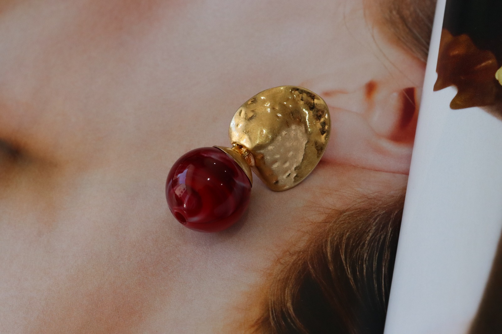 GOLD VİŞNE KÜPE - Görsel 7