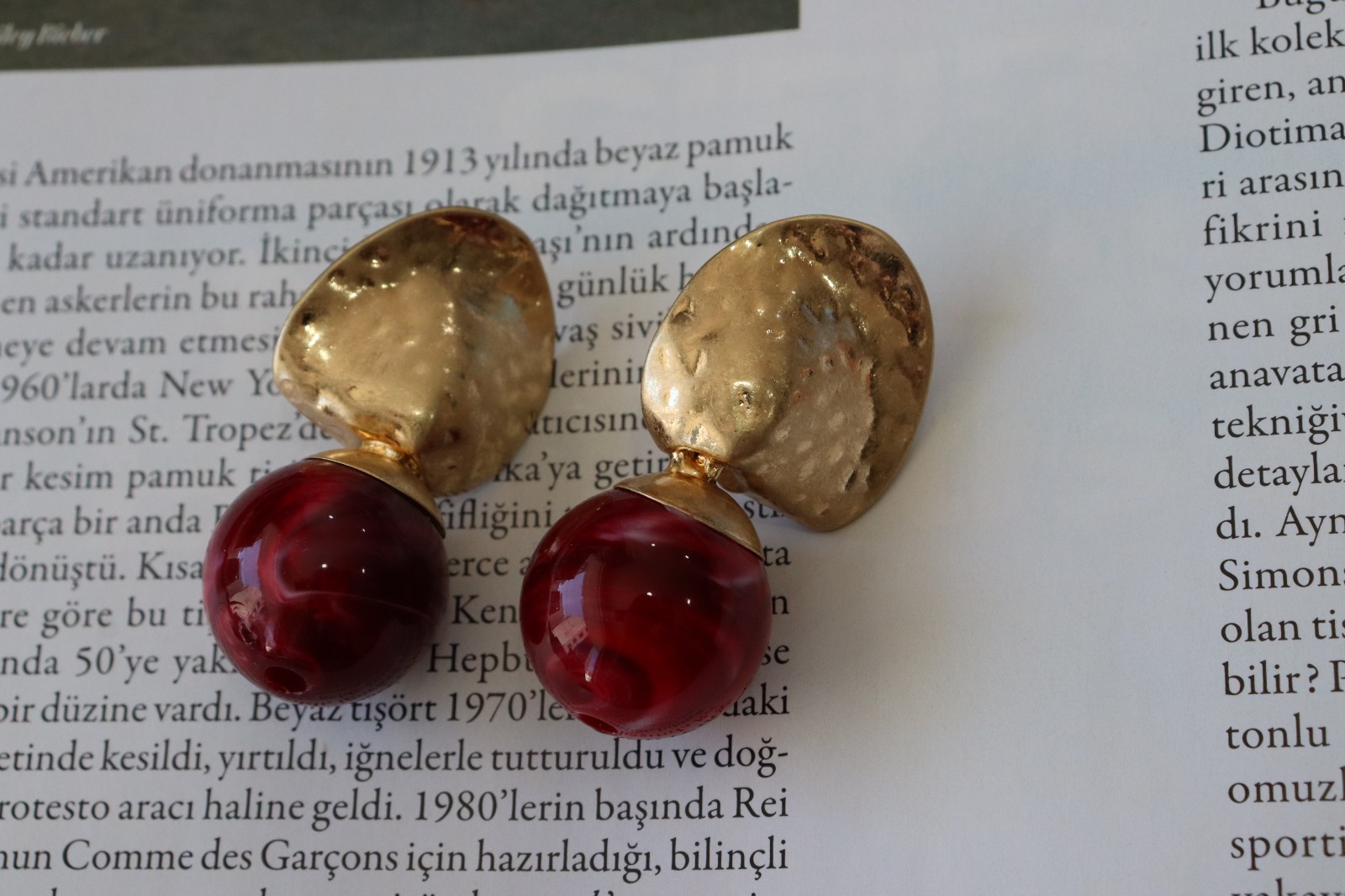 GOLD VİŞNE KÜPE - Görsel 4